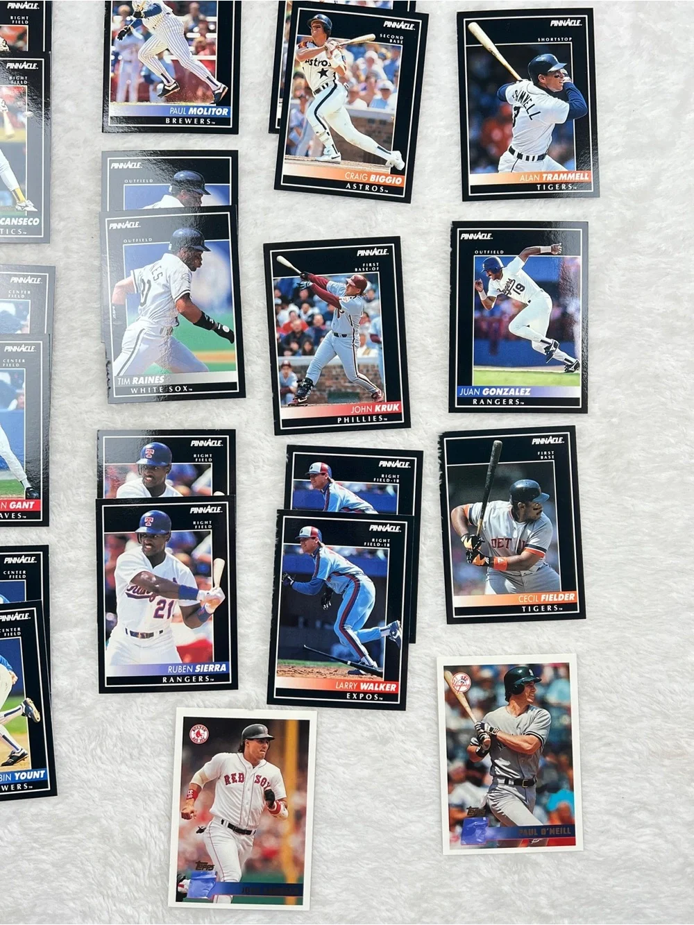 29 Card MLB Baseball Lot Pinnacle & Topps Mattingly Smoltz Biggio Yount Walker